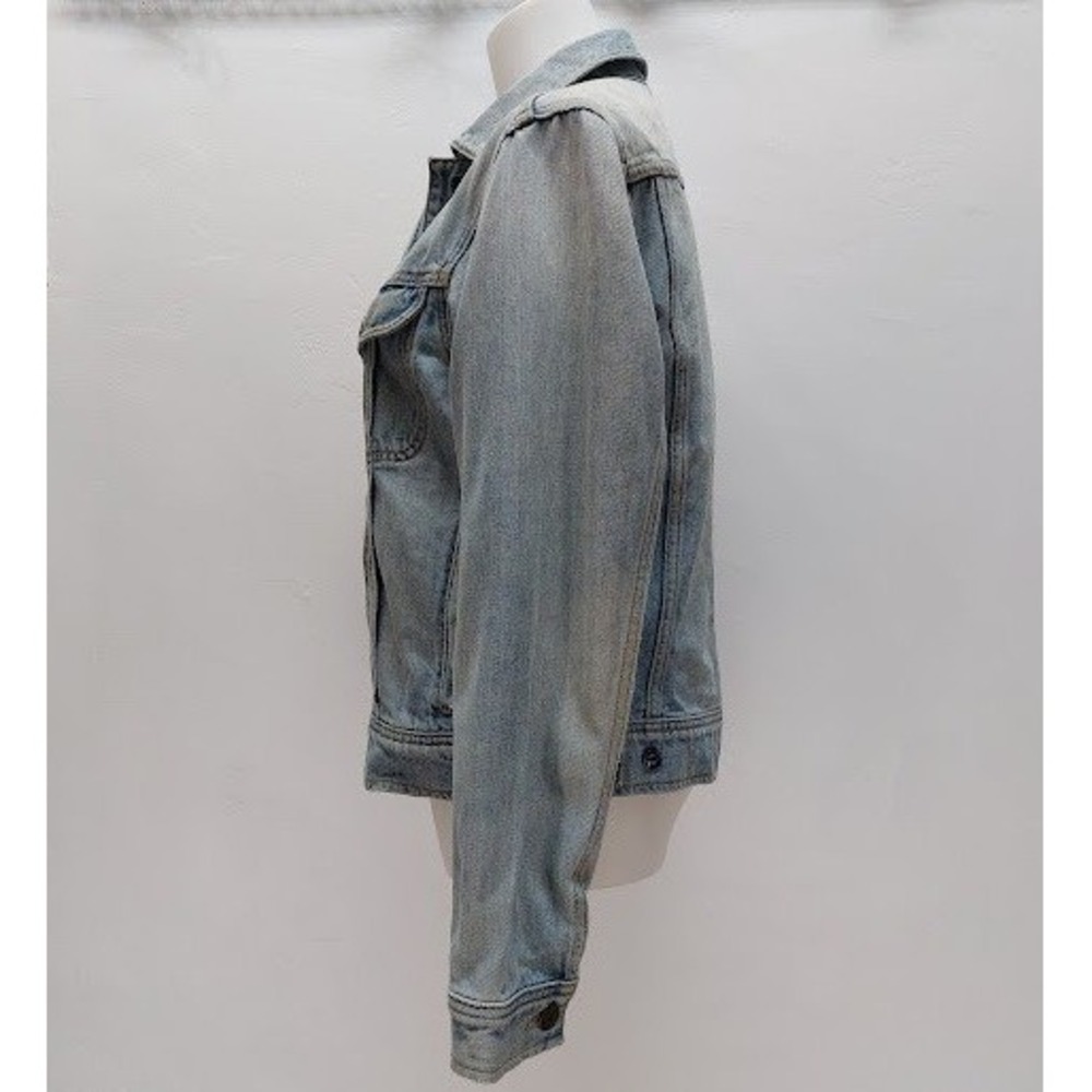 Wilfred Free Denim Jacket Women's Small Light Blue Cotton Button Up‎ Casual Norm - Picture 4 of 9